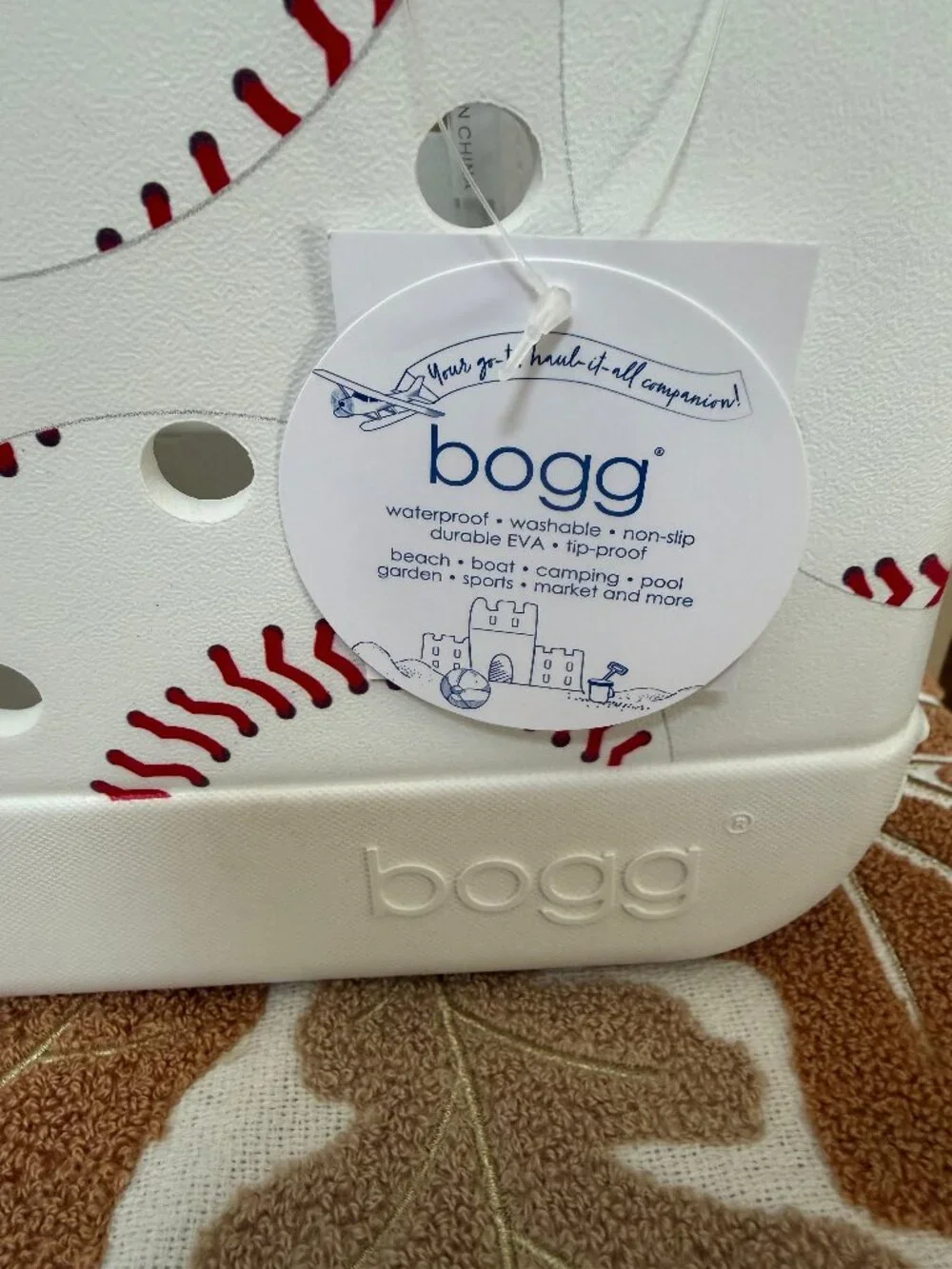 Bogg Small Baseball Print Tote 11